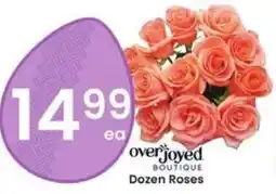 Albertsons Overjoyed boutique dozen roses offer