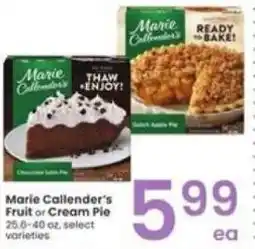 Albertsons Marie Callender's Fruit or Cream Pie offer
