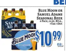 Trade Fair Supermarket Blue Moon OR Samuel Adams Seasonal Beer offer