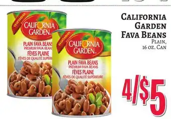 Trade Fair Supermarket CALIFORNIA GARDEN Fava Beans offer