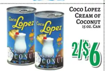 Trade Fair Supermarket Coco Lopez CREAM OF COCONUT offer