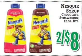 Trade Fair Supermarket Nesquik SYRUP offer