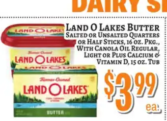 Trade Fair Supermarket LAND O LAKES BUTTER offer