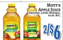Trade Fair Supermarket Mott's Apple Juice offer