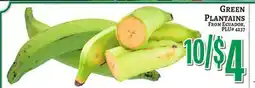 Trade Fair Supermarket GREEN PLANTAINS FROM ECUADOR, PLU 4237 offer