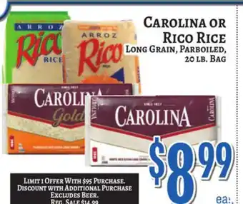 Trade Fair Supermarket CAROLINA OR RICO RICE offer
