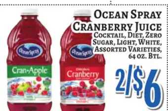 Trade Fair Supermarket Ocean Spray CRANBERRY JUICE offer