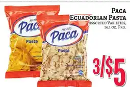 Trade Fair Supermarket PACA ECUADORIAN PASTA offer