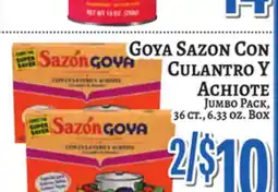 Trade Fair Supermarket Goya Sazon Con Culantro Y Achiote offer