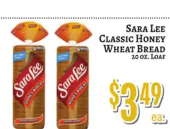 Trade Fair Supermarket Sara Lee Classic Honey Wheat Bread offer