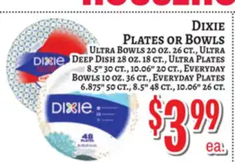 Trade Fair Supermarket DIXIE PLATES OR BOWLS offer