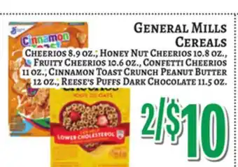 Trade Fair Supermarket GENERAL MILLS CEREALS offer