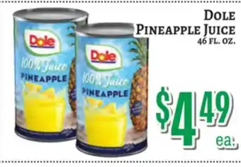 Trade Fair Supermarket Dole PINEAPPLE JUICE offer
