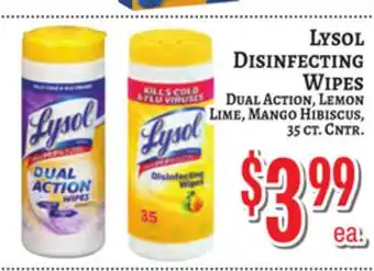 Trade Fair Supermarket LYSOL DISINFECTING WIPES offer
