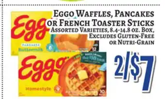 Trade Fair Supermarket Eggo Waffles, Pancakes OR French Toaster Sticks offer