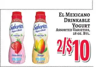 Trade Fair Supermarket EL MEXICANO DRINKABLE YOGURT offer