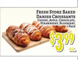 Trade Fair Supermarket FRESH STORE BAKED DANISH CROISSANTS offer