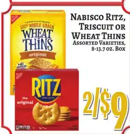 Trade Fair Supermarket Nabisco Ritz, Triscuit Or Wheat Thins offer