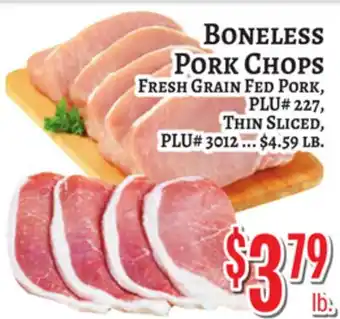 Trade Fair Supermarket BONELESS PORK CHOPS offer