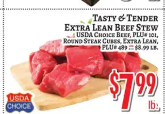 Trade Fair Supermarket TASTY & TENDER Extra Lean Beef Stew offer