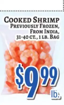 Trade Fair Supermarket COOKED SHRIMP offer