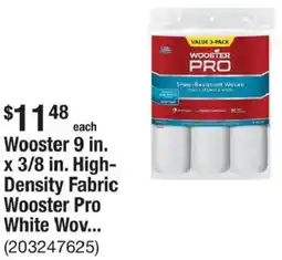 The Home Depot Wooster Pro White Woven offer