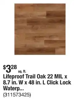 The Home Depot Lifeproof Trail Oak offer