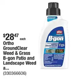 The Home Depot Ortho GroundClear Weed & Grass B-gon Patio and Landscape Weed offer