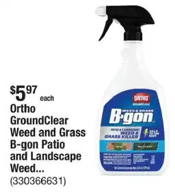 The Home Depot Ortho GroundClear Weed and Grass B-gon Patio and Landscape Weed offer