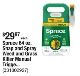 The Home Depot Spruce Snap and Spray Weed and Grass Killer Manual offer