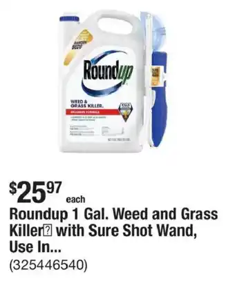 The Home Depot Roundup Weed and Grass Killer offer