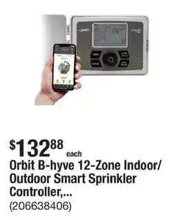 The Home Depot Orbit B-hyve 12-Zone Indoor/ Outdoor Smart Sprinkler Controller offer