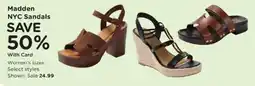 Kroger Madden NYC Sandals offer