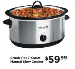 Kroger Crock-Pot 7-Quart Manual Slow Cooker offer