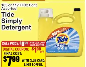 SuperFresh Tide Simply Detergent offer
