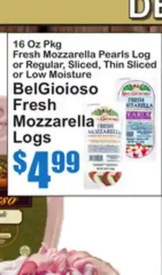 SuperFresh BelGioioso Fresh Mozzarella Logs offer