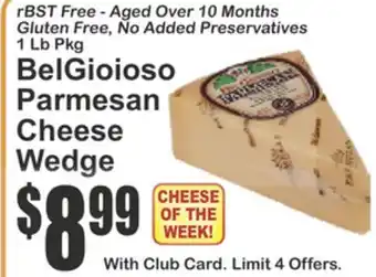 SuperFresh BelGioioso Parmesan Cheese Wedge offer