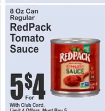 SuperFresh RedPack Tomato Sauce offer