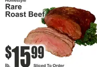 SuperFresh Homestyle Rare Roast Beef offer