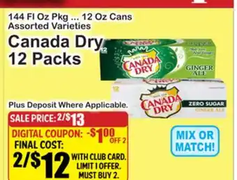 SuperFresh Canada Dry 12 Packs offer