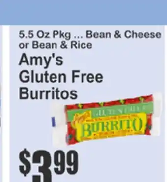 SuperFresh Amy's Gluten Free Burritos offer