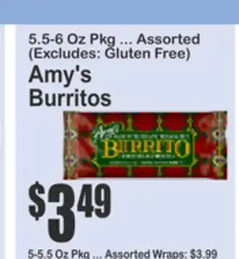 SuperFresh Amy's Burritos offer