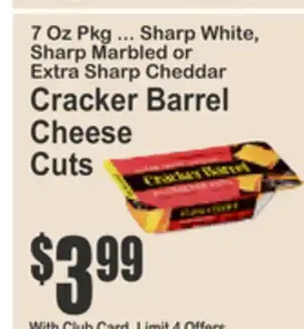 SuperFresh Cracker Barrel Cheese Cuts offer
