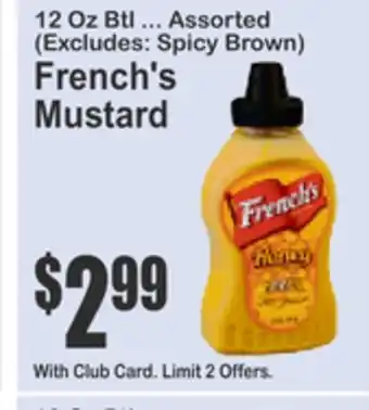 SuperFresh French's Mustard offer