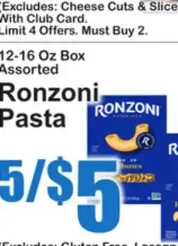 SuperFresh 12-16 Oz Box Assorted Ronzoni Pasta offer