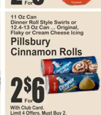 SuperFresh Pillsbury Cinnamon Rolls offer