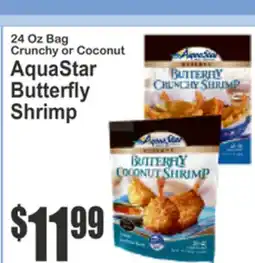 SuperFresh 24 Oz Bag Crunchy or Coconut AquaStar Butterfly Shrimp offer