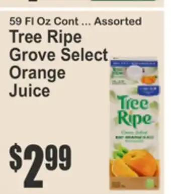 SuperFresh Tree Ripe Grove Select Orange Juice offer