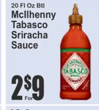 SuperFresh McIlhenny Tabasco Sriracha Sauce offer
