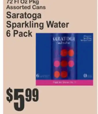 SuperFresh Saratoga Sparkling Water offer